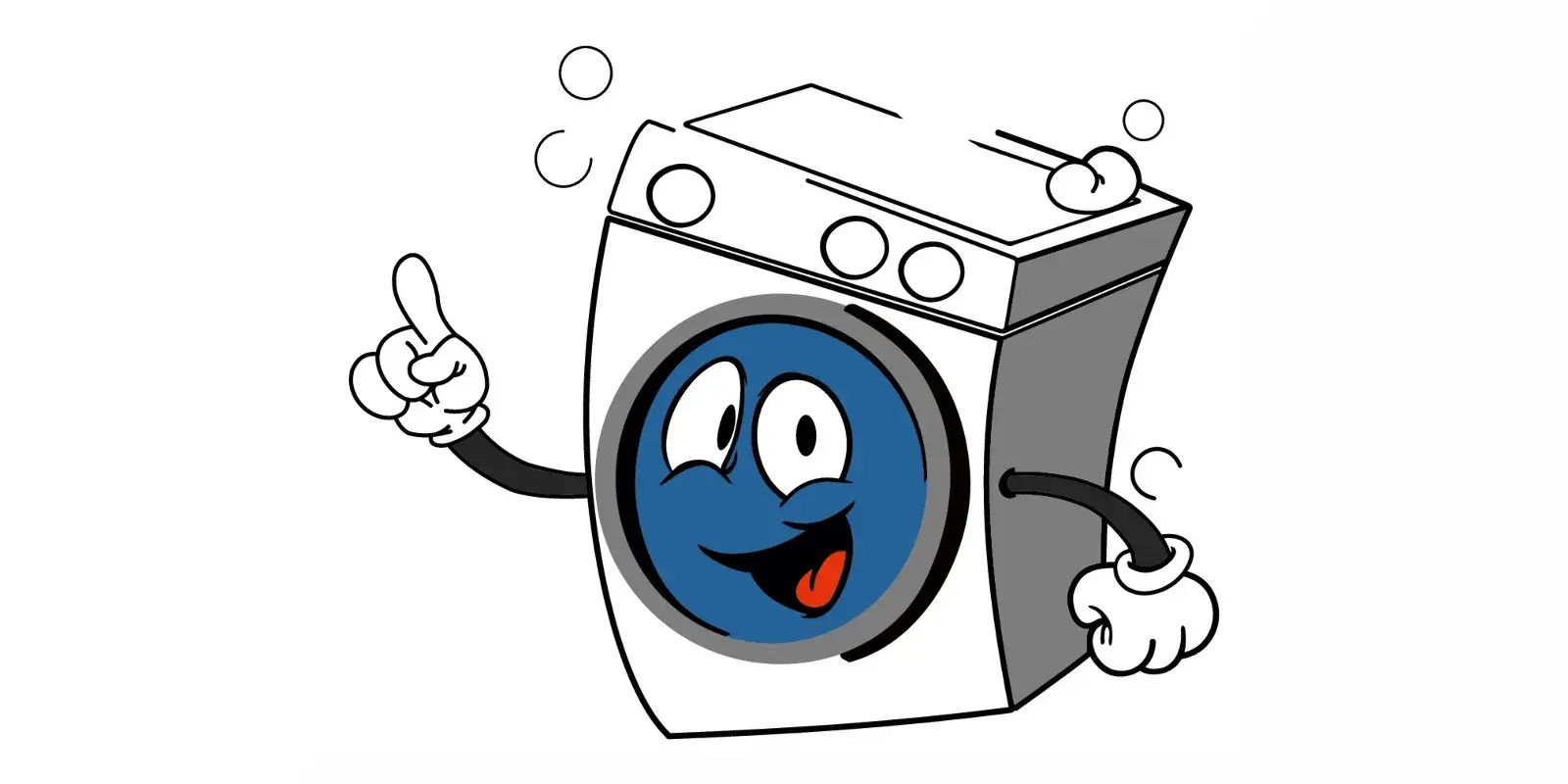Cartoon Waschmaschine
