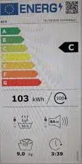 AEG TR 7 T 65699 Energielabel
